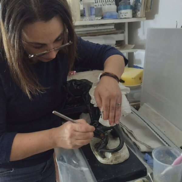 Restauration d’une sculpture animalière signée T. Cartier du début du XXe s